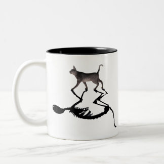 Caneca De Café Em Dois Tons Quantum Schrodinger Cat