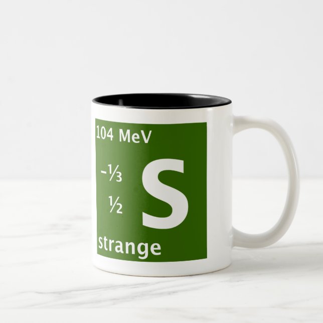 Caneca De Café Em Dois Tons Quark estranho (canhoto) (Direita)