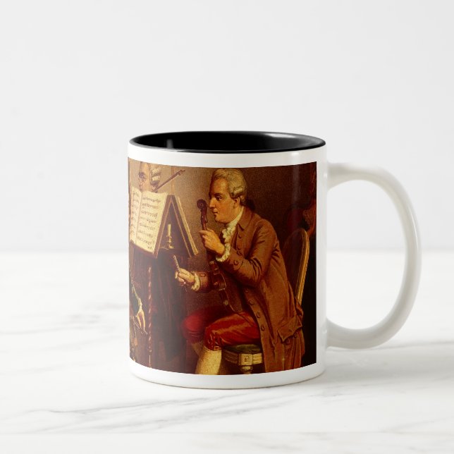 Caneca De Café Em Dois Tons Quarteto de cordas (Direita)