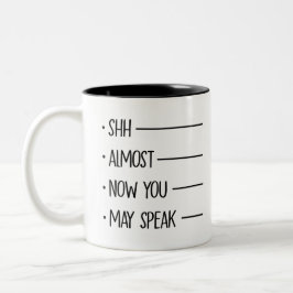 Caneca De Café Em Dois Tons Quase, Agora Pode Falar