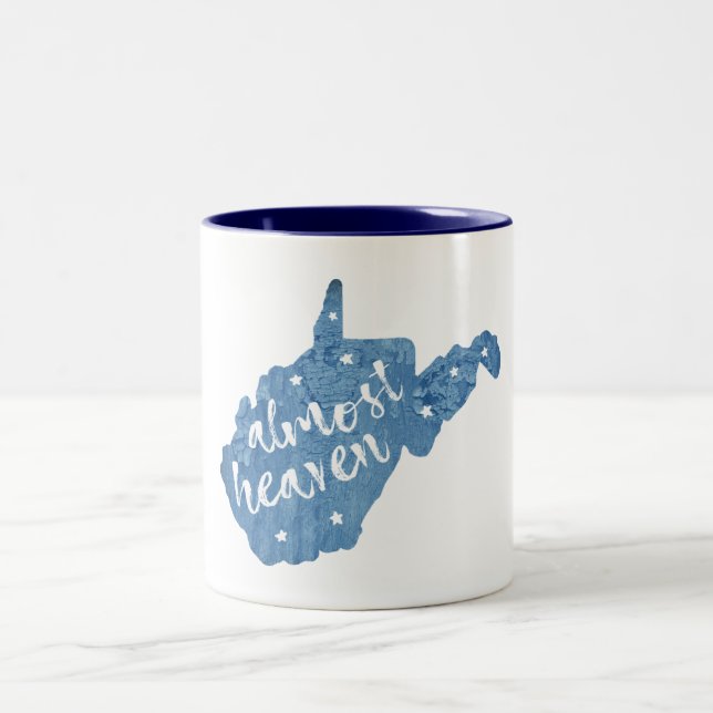 Caneca De Café Em Dois Tons Quase Heaven West Virginia (Centro)