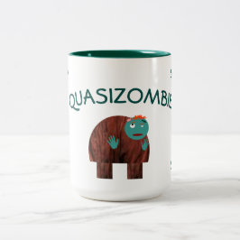 Caneca De Café Em Dois Tons Quase Zumbi