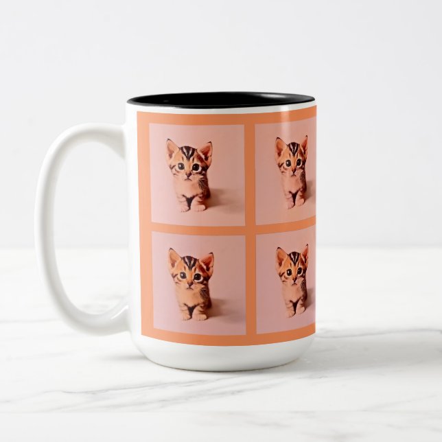 Caneca De Café Em Dois Tons Quatro de uma gentil bonitinha (Esquerda)