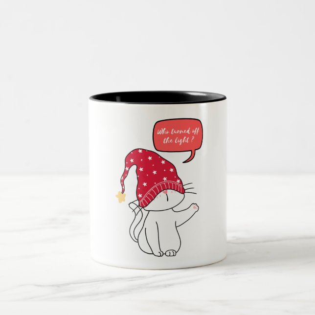 Caneca De Café Em Dois Tons que apagou a luz (Centro)