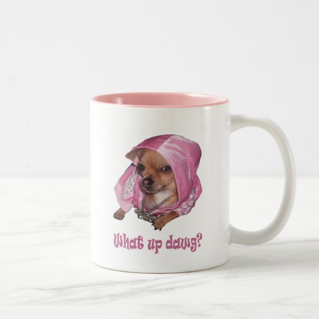 Caneca De Café Em Dois Tons Que dawg ascendente (Direita)