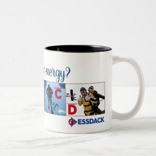 Caneca De Café Em Dois Tons Que é sua energia? copo de café