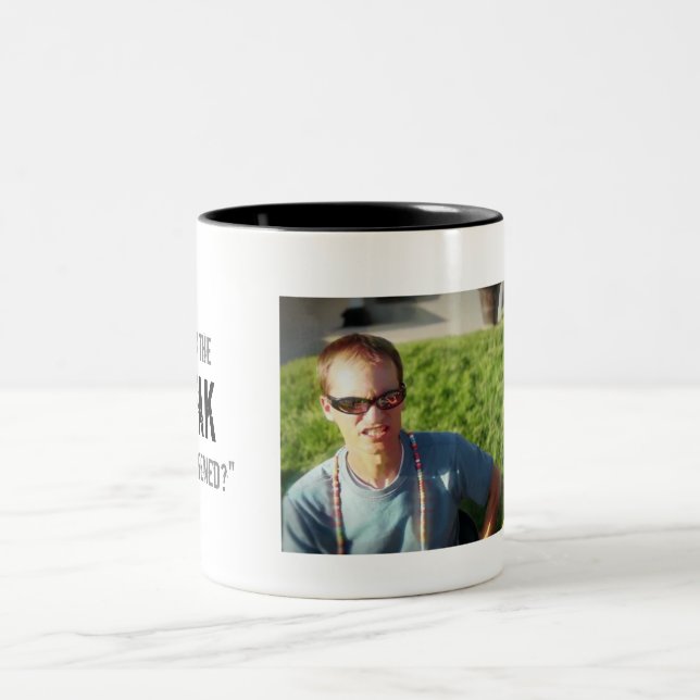 Caneca De Café Em Dois Tons "Que no anormal apenas aconteceu? " (Centro)