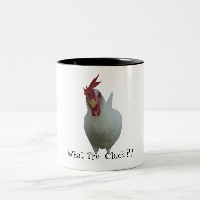 Caneca De Café Em Dois Tons Que o Cluck?! (Centro)