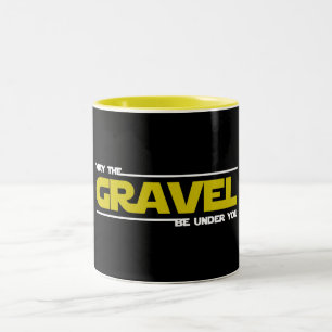 Caneca De Café Em Dois Tons Que O Gravel Esteja Abaixo De Você