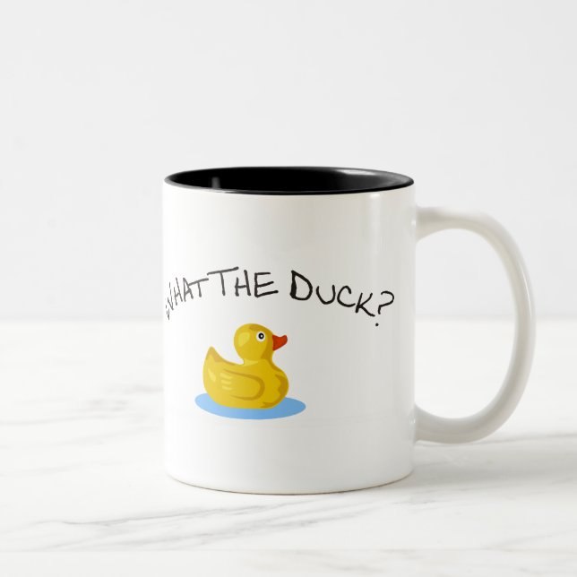 Caneca De Café Em Dois Tons Que o pato (Direita)