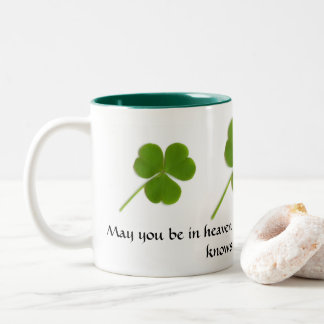Caneca De Café Em Dois Tons Que você esteja no Céu Irlandês Bbençando Mug