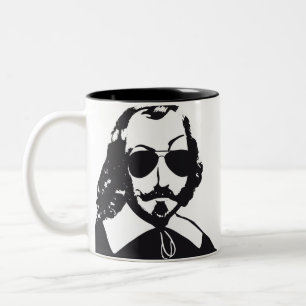 Caneca De Café Em Dois Tons Québec Samuel Champlain Hipster óculos aviador
