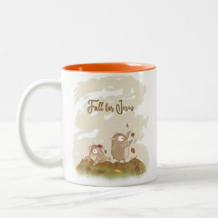 Caneca De Café Em Dois Tons Queda por Jesus Mug