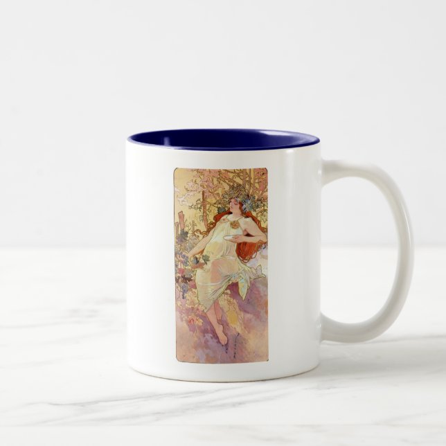 Caneca De Café Em Dois Tons Queda por Mucha (Direita)