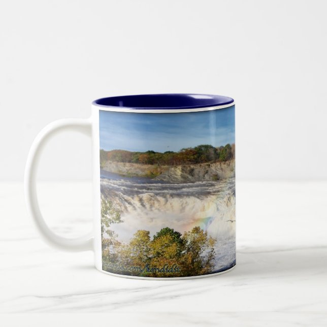 Caneca De Café Em Dois Tons Quedas de Cohoes (Esquerda)