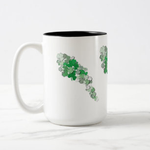 Caneca De Café Em Dois Tons Quedas de Shamrocks