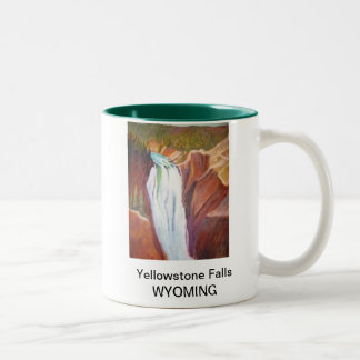 Caneca De Café Em Dois Tons Quedas de Yellowstone