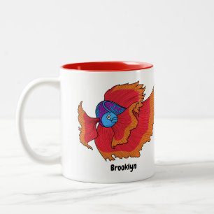 Caneca De Café Em Dois Tons Queijo de caça aos peixes