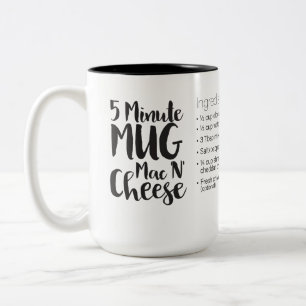 Caneca De Café Em Dois Tons Queijo Mac 'N' com MUG de 5 minutos — LRG MUG