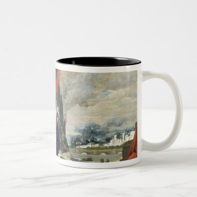 Caneca De Café Em Dois Tons Queimadura do Tuileries, 1871 (Direita)