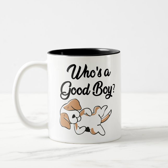 Caneca De Café Em Dois Tons Quem é um bom rapaz? (Esquerda)
