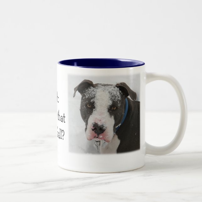 Caneca De Café Em Dois Tons Quem jogou esse snowball (Direita)