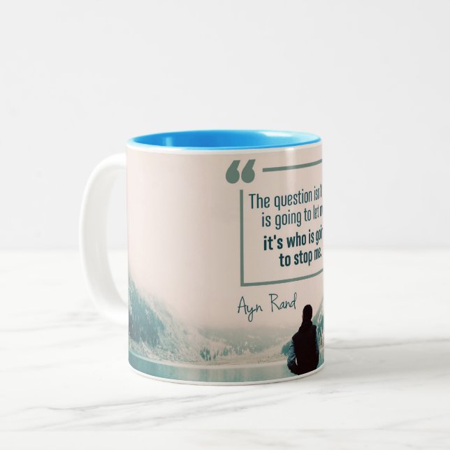 Caneca De Café Em Dois Tons Quem Vai Me Impedir (Frente Esquerda)