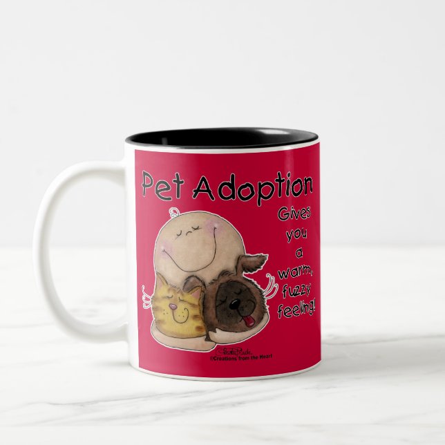 Caneca De Café Em Dois Tons Quente, Felpudo Sentindo! (Esquerda)