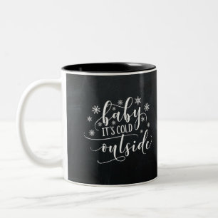 Caneca De Café Em Dois Tons Querida, está frio lá fora Quadro