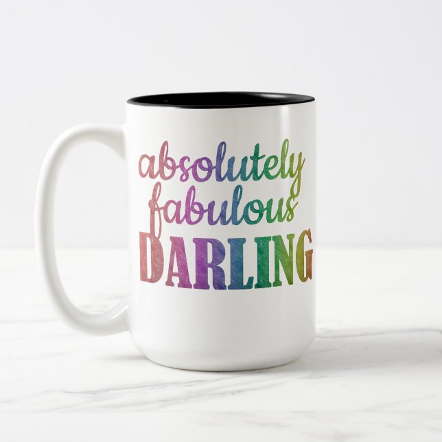 CANECA DE CAFÉ EM DOIS TONS QUERIDO ABSOLUTAMENTE FABULOSO - FABULOSO - QUERID (Esquerda)