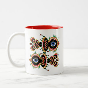 Caneca De Café Em Dois Tons Quimera - Peixe-Pássaro Mug