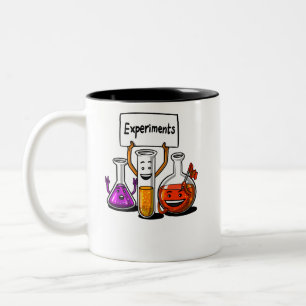 Caneca De Café Em Dois Tons Química Ciência Experiências Engraçadas Piadas Esc