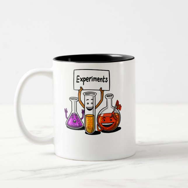 Caneca De Café Em Dois Tons Química Ciência Experiências Engraçadas Piadas Esc (Esquerda)