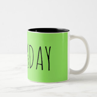 Caneca De Café Em Dois Tons Quinta-feira || Coleção Semanal