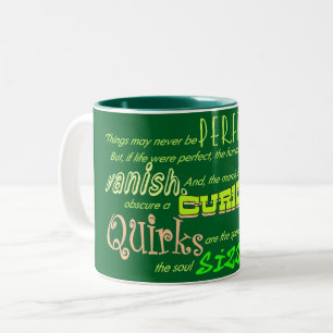 Caneca De Café Em Dois Tons Quirky Perfecto Coffee Mug De Duas Pontas