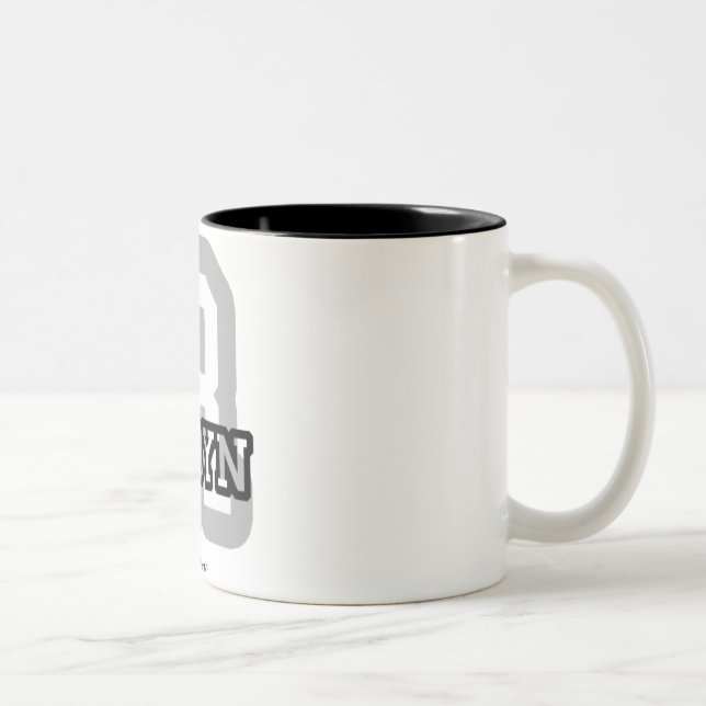 Caneca De Café Em Dois Tons R é para Robyn (Direita)