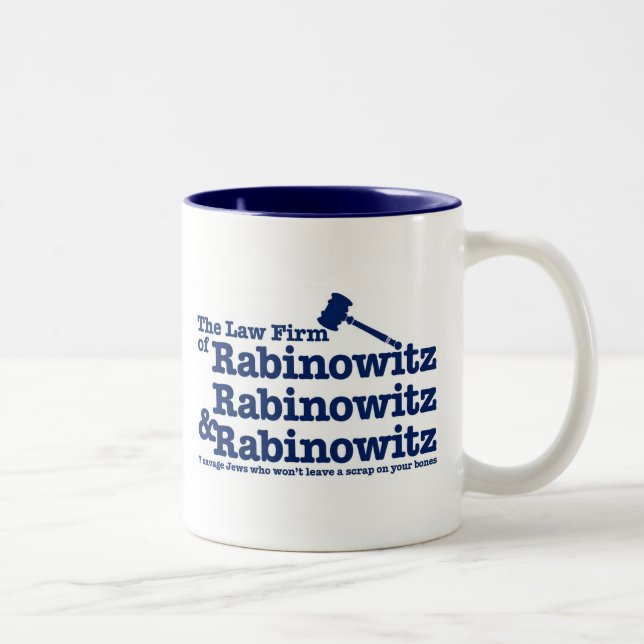 Caneca De Café Em Dois Tons Rabinowitz Rabinowitz & Rabinowitz (Direita)