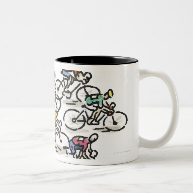 Caneca De Café Em Dois Tons Raça de bicicleta (Direita)