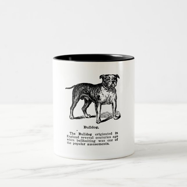 CANECA DE CAFÉ EM DOIS TONS RAÇA DE CACHORRO CLÁSSICO EM BRANCO (Centro)