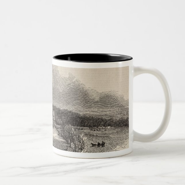 Caneca De Café Em Dois Tons Raças de Goodwood: o curso (Direita)