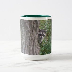 Caneca De Café Em Dois Tons Raccoon