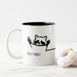 CANECA DE CAFÉ EM DOIS TONS RACCOON DE HUGS LIVRES