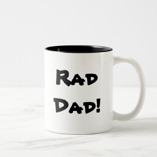 Caneca De Café Em Dois Tons RadDad! (Direita)