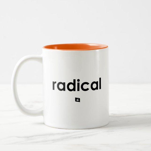 Caneca De Café Em Dois Tons Radical Definitivo Direita Mug (Esquerda)