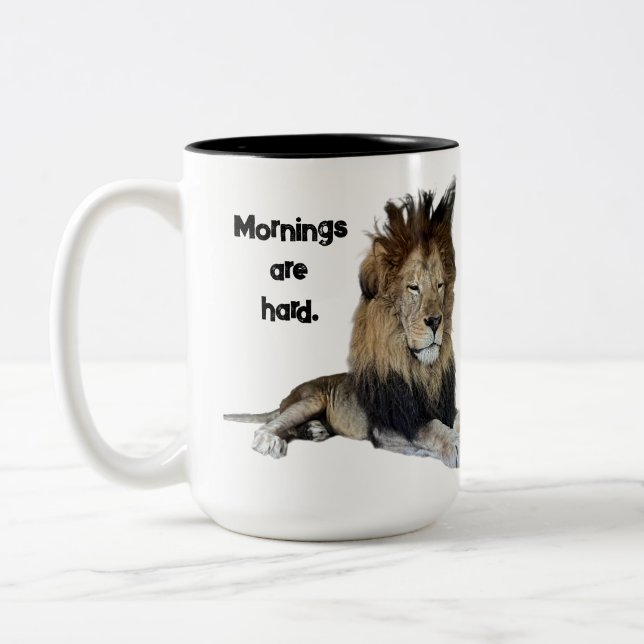 Caneca De Café Em Dois Tons Rafiki's Rough Morning (Esquerda)
