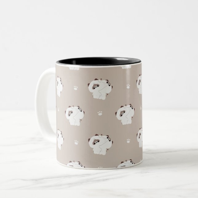 Caneca De Café Em Dois Tons Ragdoll Cat Casal Mug (Frente Esquerda)