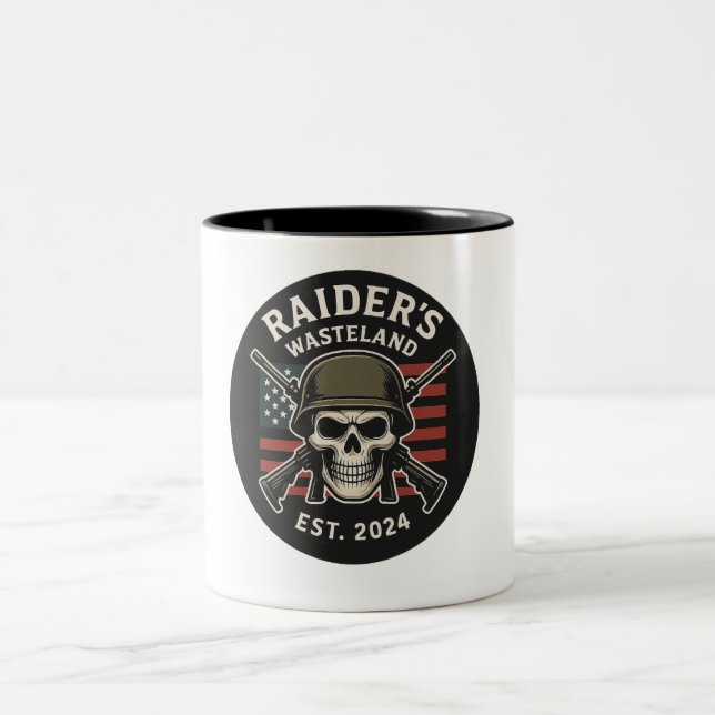Caneca De Café Em Dois Tons Raider's Wasteland Official Coffee Mug (Centro)