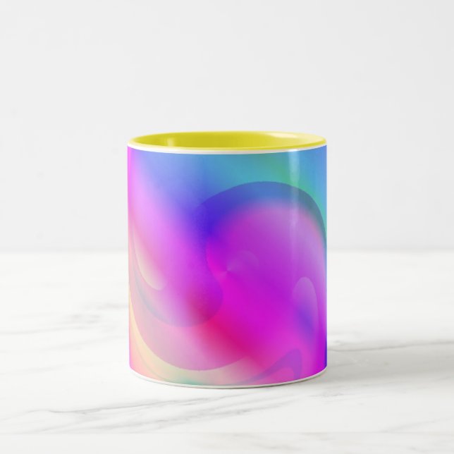 Caneca De Café Em Dois Tons Rainbow Mugs (Centro)