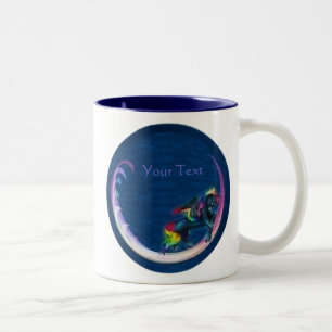 Caneca De Café Em Dois Tons Rainbow Pegasus Mug
