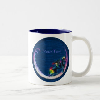 Caneca De Café Em Dois Tons Rainbow Pegasus Mug